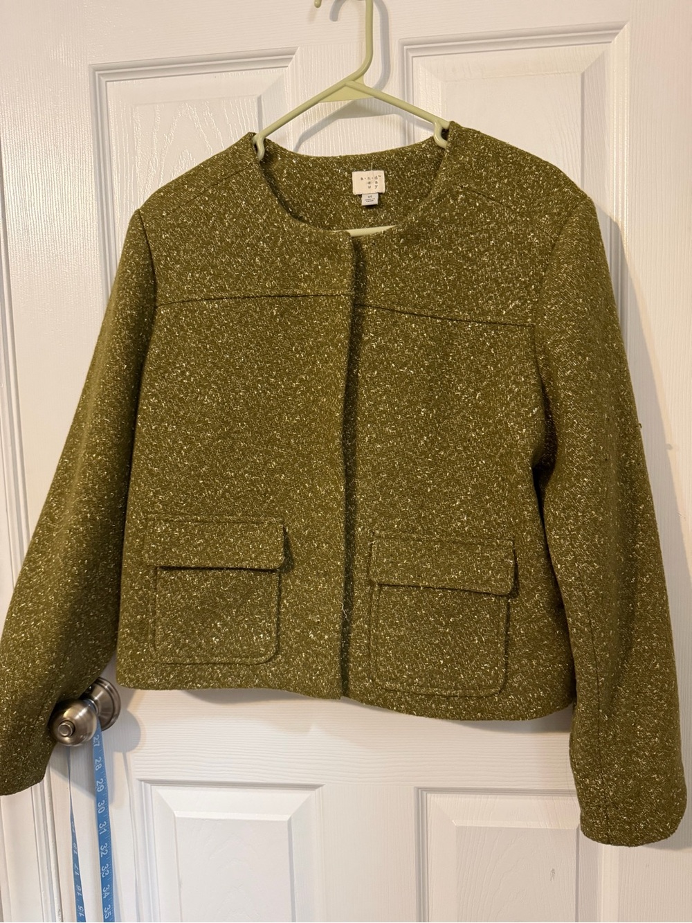 A New Day green and gold metallic jacket